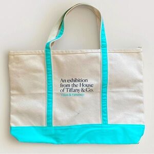 Tiffany & Co. Cream and Blue Totes for Everyday Elegance - NWOT